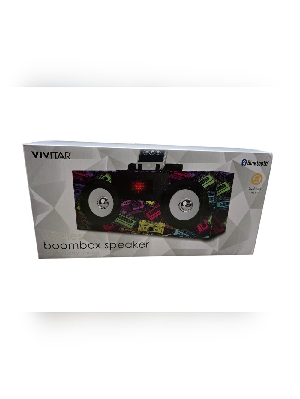 NEW Vivitar Wireless Bluetooth Speaker With LED Display And Rechargeable Battery